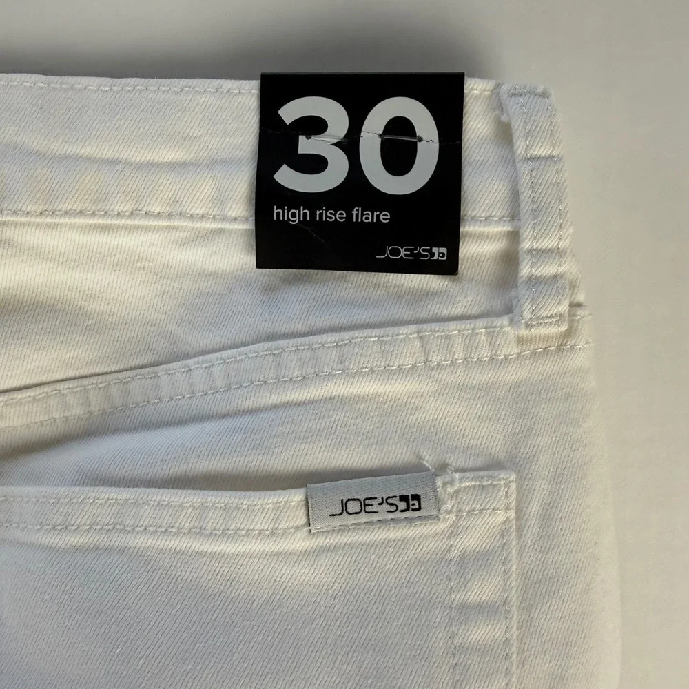 Joes Jeans Womens High Rise Flare‎ White Denim Pants Size 30 NWT NEW